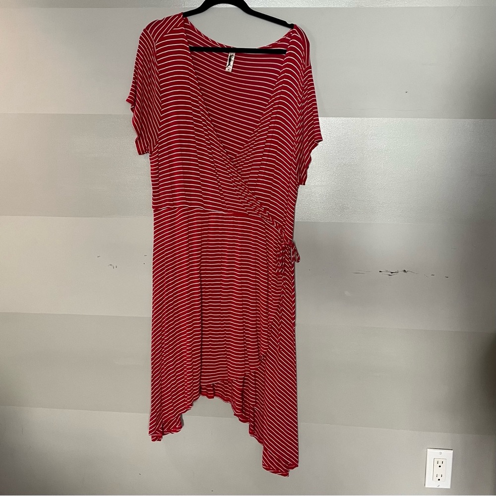 Easy red and white striped jersey dress by Ritual size M (fits like 1-2x)